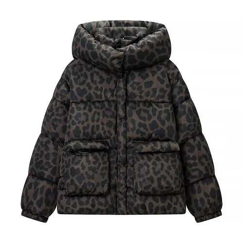 Damen nan gesteppte Kapuzenjacke mit übergroßem Schalkragen, wärmender Thermofüllung und aufgesetzten Taschen Drune