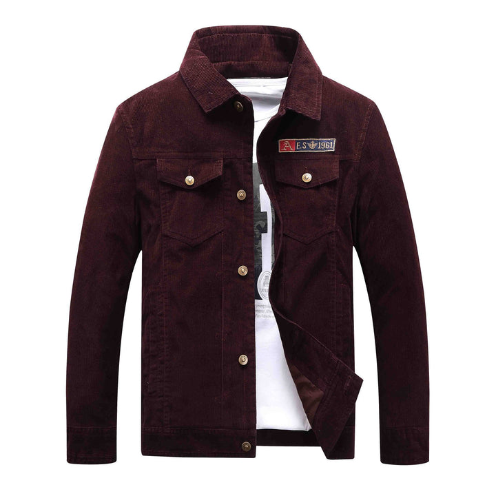 Herren Trucker-Cordjacke mit Teddyfutter und aufgesetzten Brusttaschen Drune