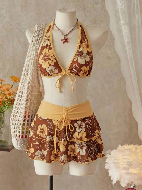Damen Bikini-Set mit Rock Drune