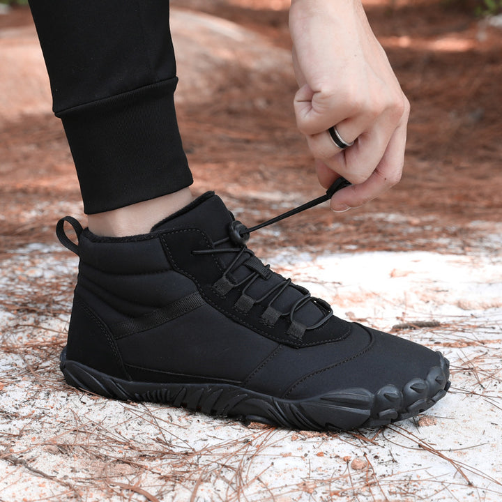 Unisex nan knöchelhoher Winter-Explorer-Boot mit Fleecefutter, Schnellzug-Schnürung und rutschfester Multiterrain-Sohle Drune