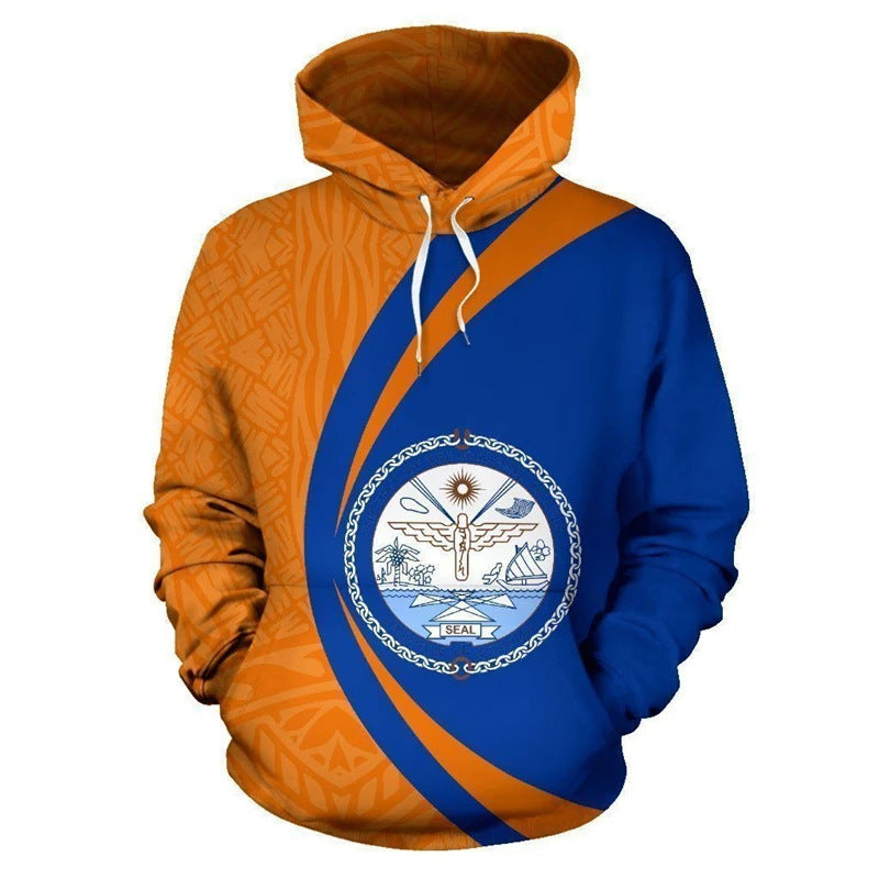 Damen Kreativer Kapuzenpullover mit auffälligem grafischen Design Drune