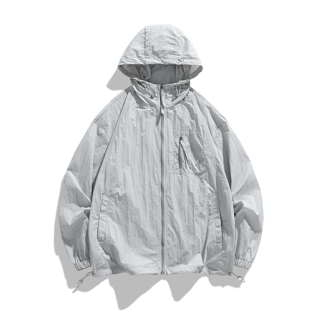 Herren Leichte Windjacke mit Kapuze