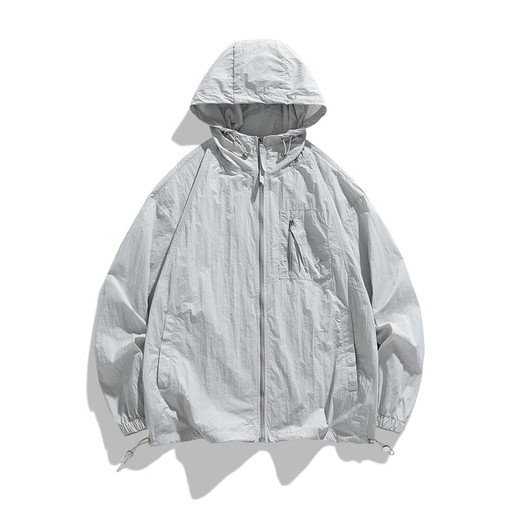 Herren Leichte Windjacke mit Kapuze