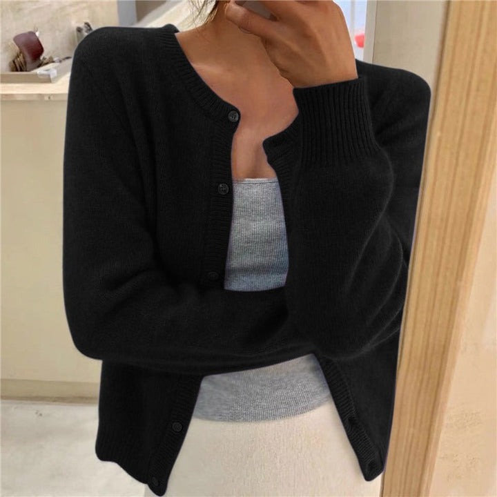 Damen kuschelige Strickjacke Drune