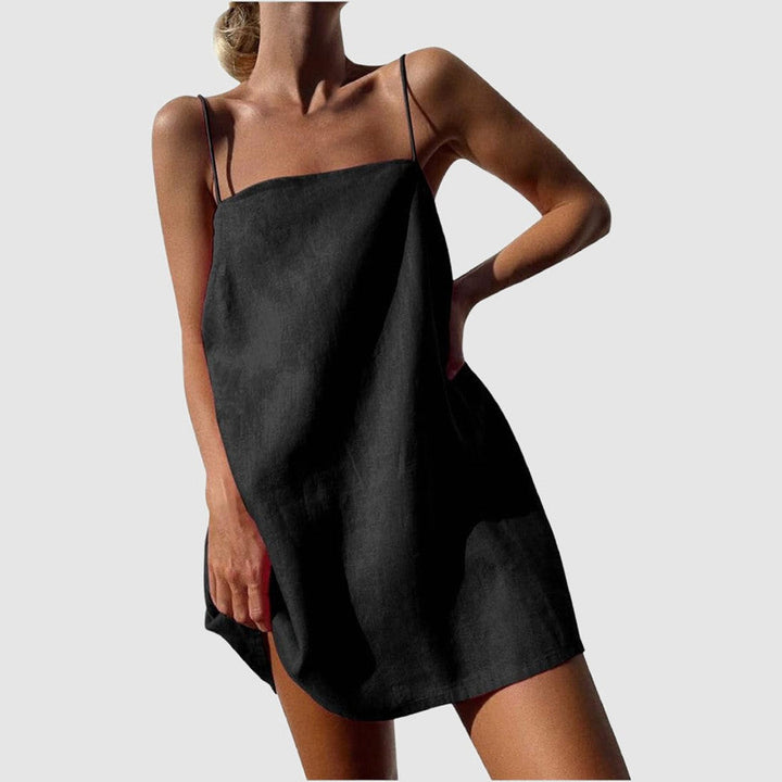 Damen lässiges Trägerkleid aus leichtem Material Drune