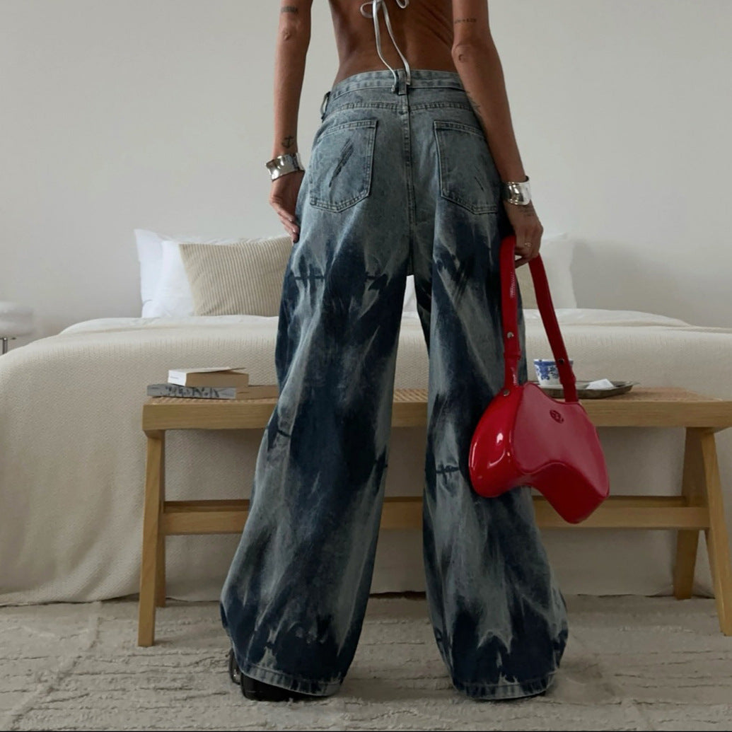 Damen Weite Jeans mit modernem Waschlook Drune