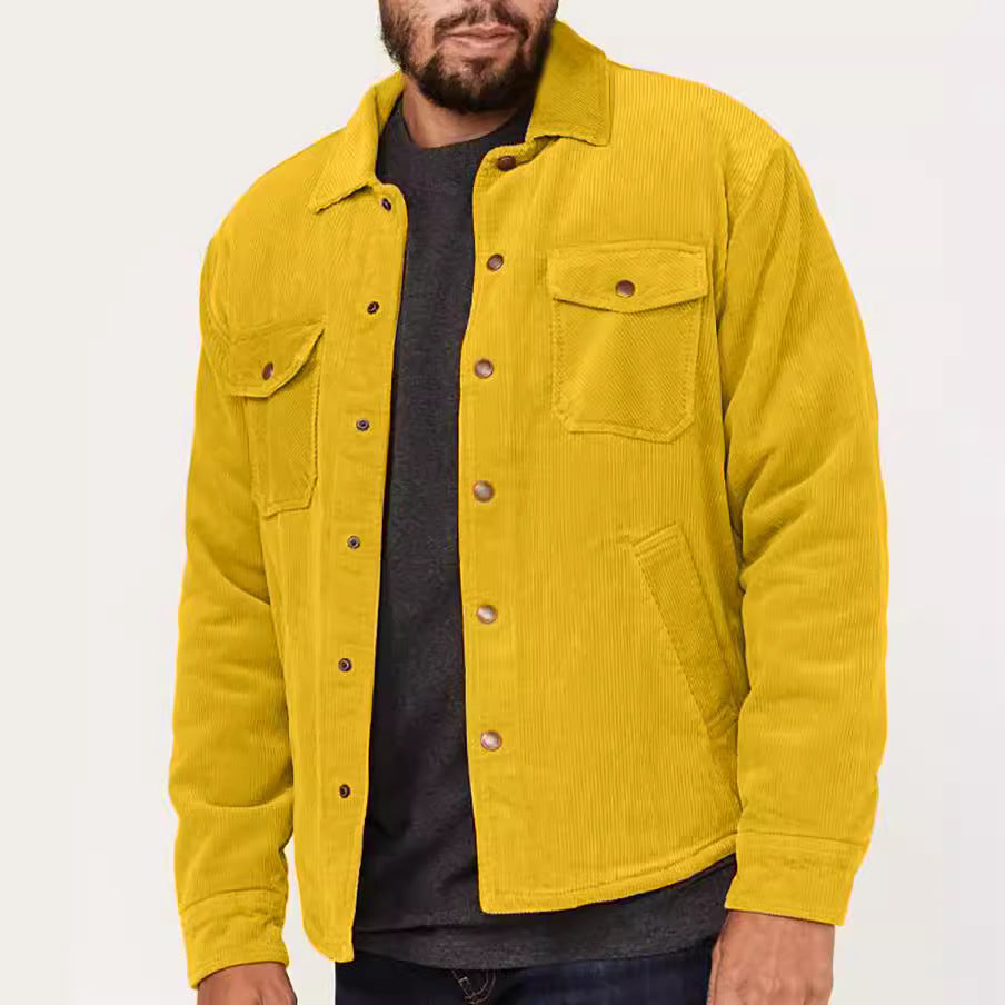 Herren Cordjacke mit utilitaristischen Details Drune
