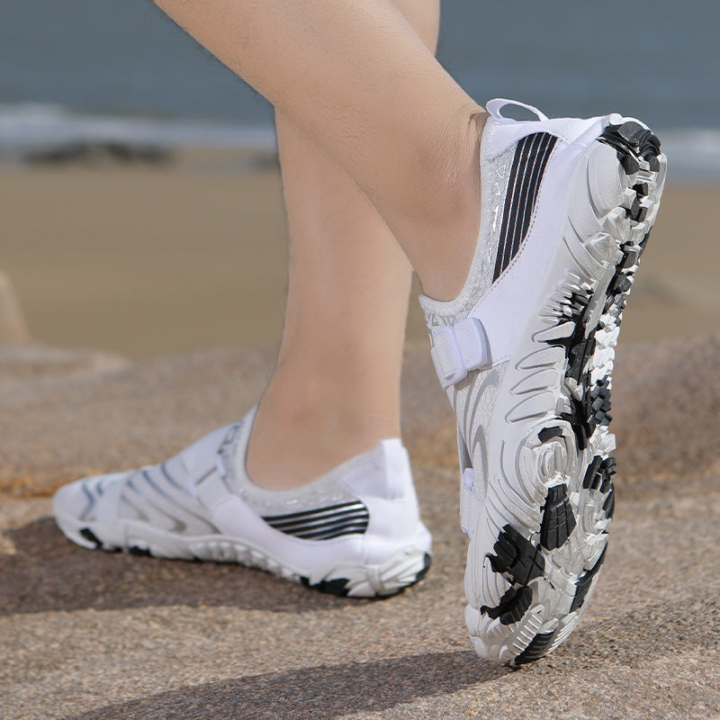Damen Sportliche Aquafitness-Schuhe mit verstellbarem Gurt und rutschfester Sohle Drune