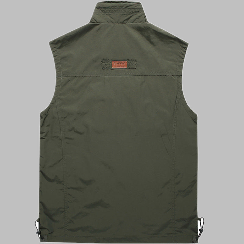 Herren Outdoor‑Utility‑Weste mit multifunktionalen Taschen und atmungsaktivem Meshfutter Drune