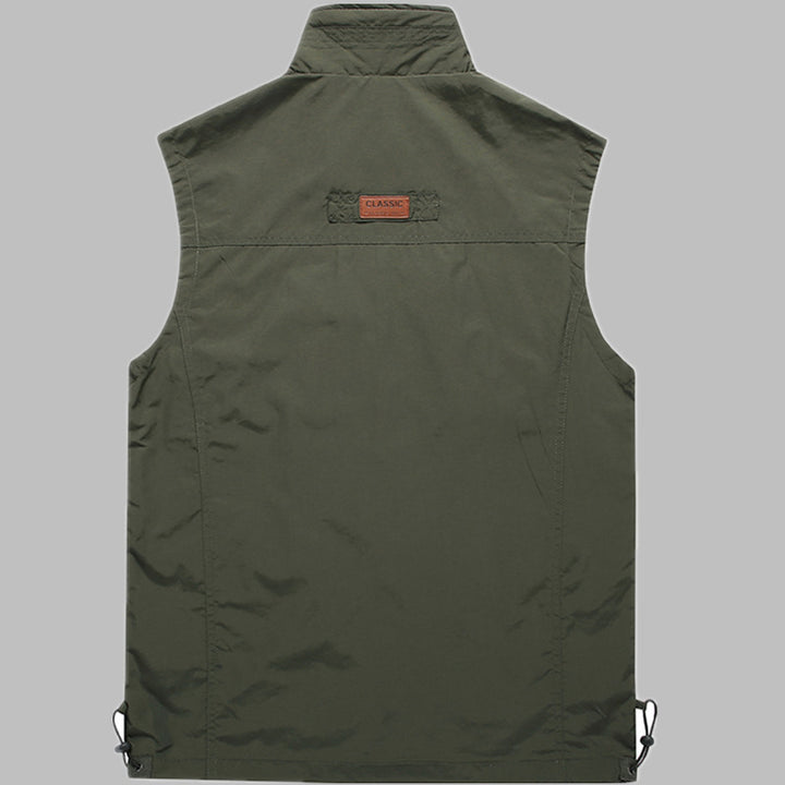Herren Outdoor‑Utility‑Weste mit multifunktionalen Taschen und atmungsaktivem Meshfutter Drune
