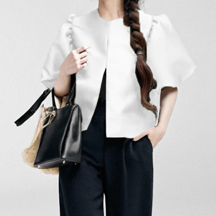 Damen Bluse mit voluminösen Puffärmeln und modernem Design Drune