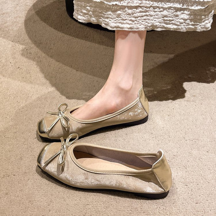 Damen Ballerinas mit eleganten Schleifenakzenten und komfortabler Sohle Drune