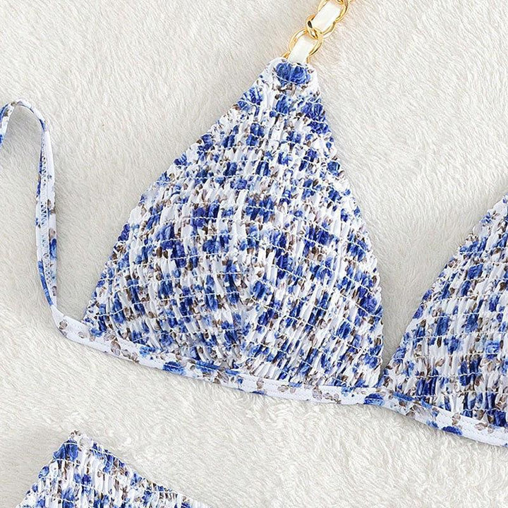 Damen Triangel-Bikini mit eleganten Kettenakzenten Drune