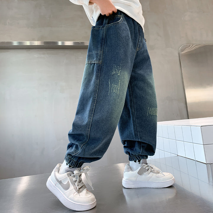 Unisex lässige Sweatpants mit elastischem Bund und tiefen Taschen Drune