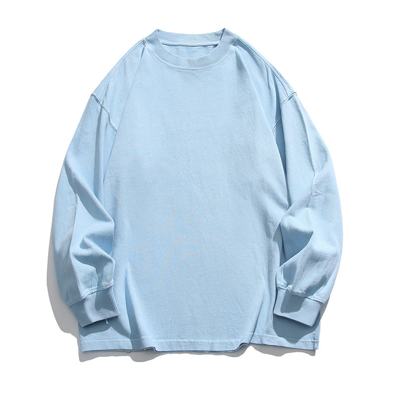 Unisex Weites Oversize-Langarmshirt im Heavyweight-Slouch-Stil mit Drop-Shoulder Drune