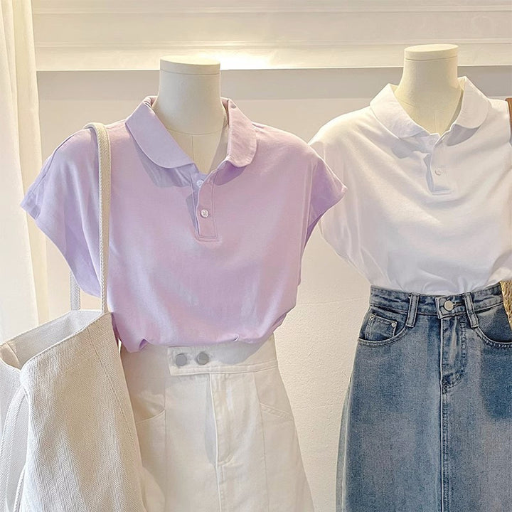 Damen Poloshirt mit modernem, lässigem Schnitt Kurzarm Drune