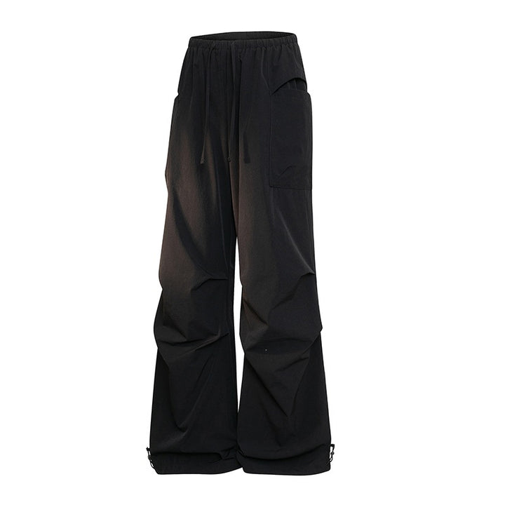 Herren Oversize-Cargohose im Tech-Look mit Tunnelzugbund, extra weitem Bein & verstellbaren Beinabschlüssen Drune