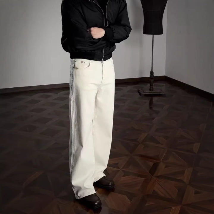 Damen Weit geschnittene und bequeme Baumwollhose Drune