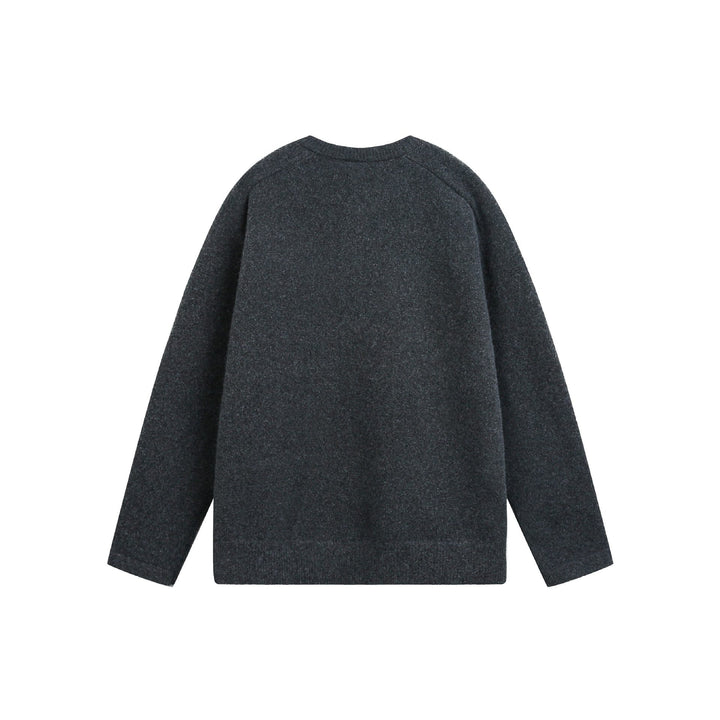 Damen Grobstrick-Henley-Pullover im Oversize-Schnitt mit Knopfleiste Drune
