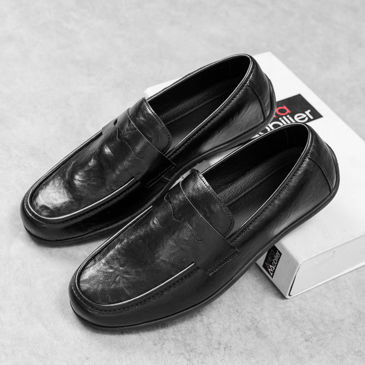 Herren Elegante Mokassins mit feinen Detailnähte Drune