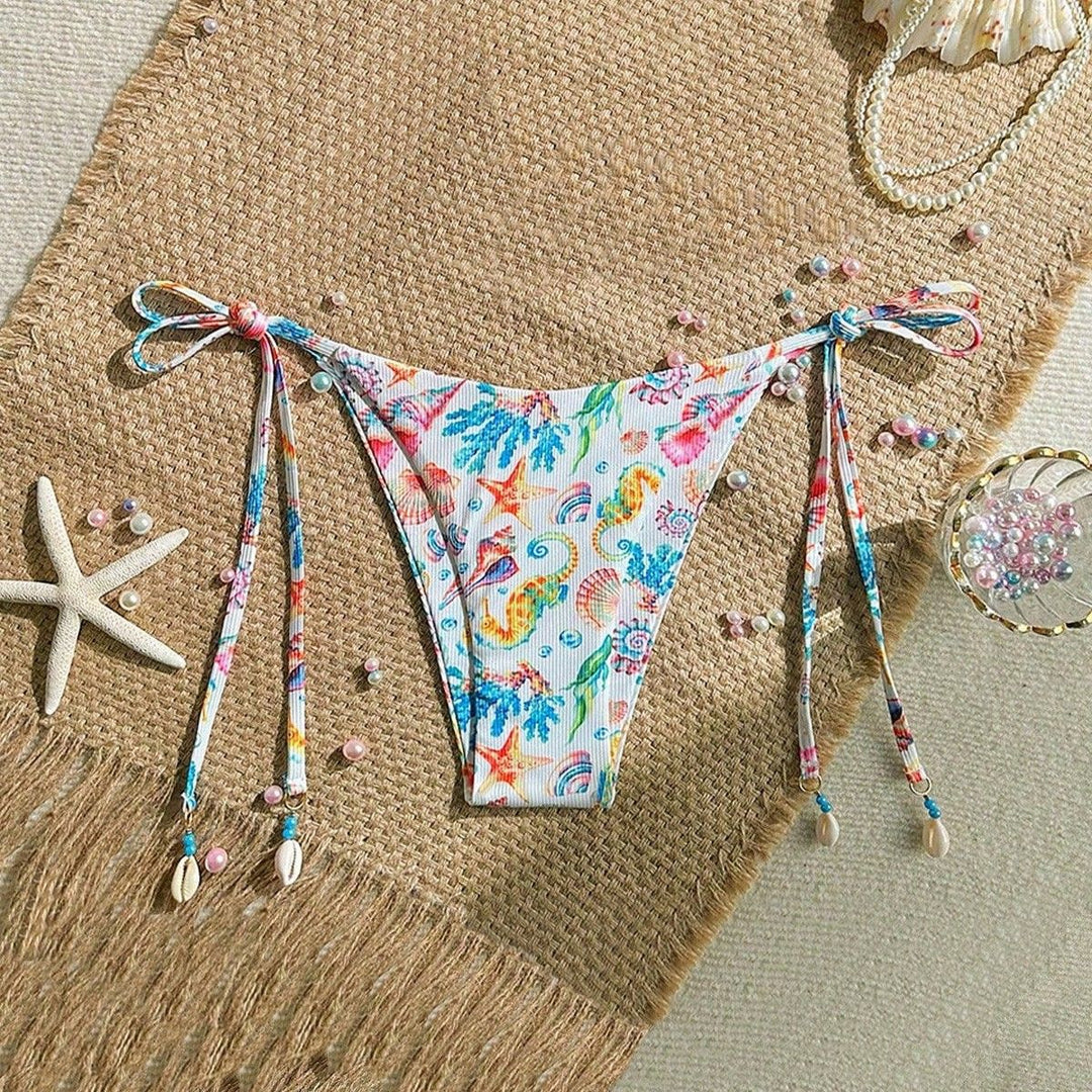 Damen Triangel-Bikini mit Muschel-Details Drune