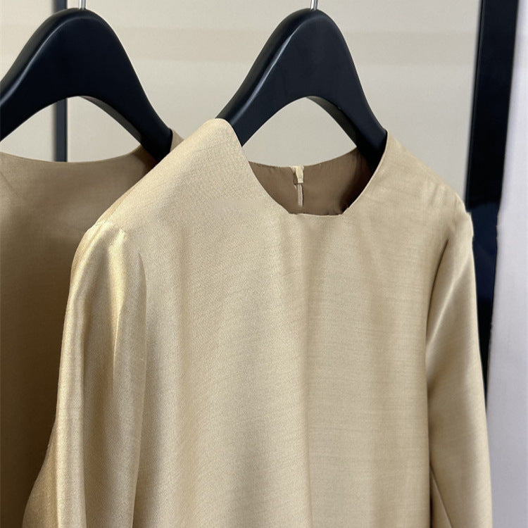 Damen Elegante und luftige Bluse mit Struktur Drune