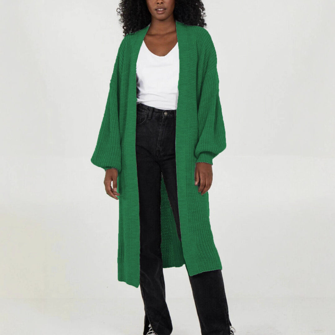 Damen Großer Strickcardigan mit luftiger Silhouette und voluminösen Ärmeln Drune