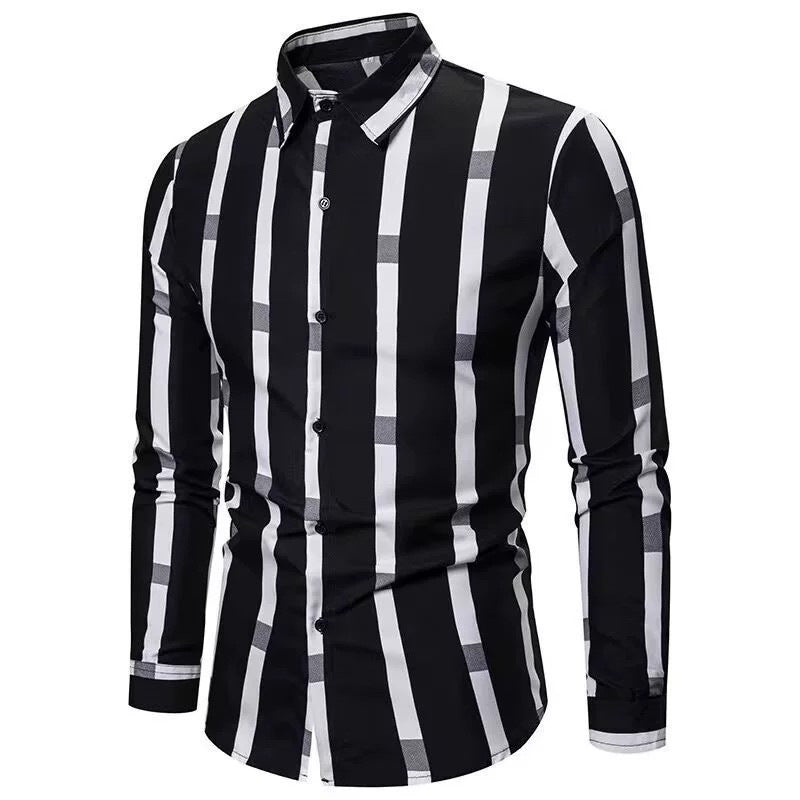 Herren Langarmhemd Drune