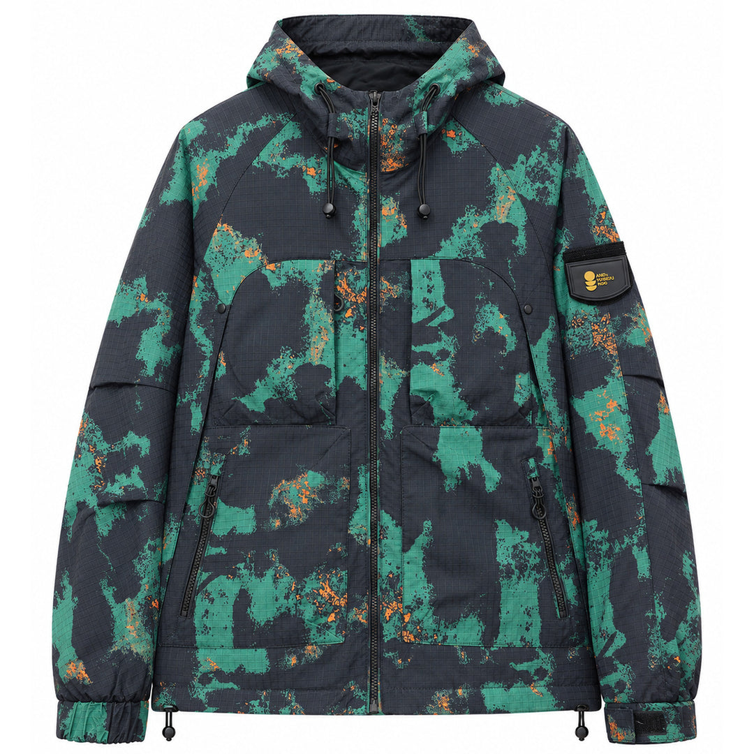 Herren Sportliche Outdoorjacke mit Kapuze Drune