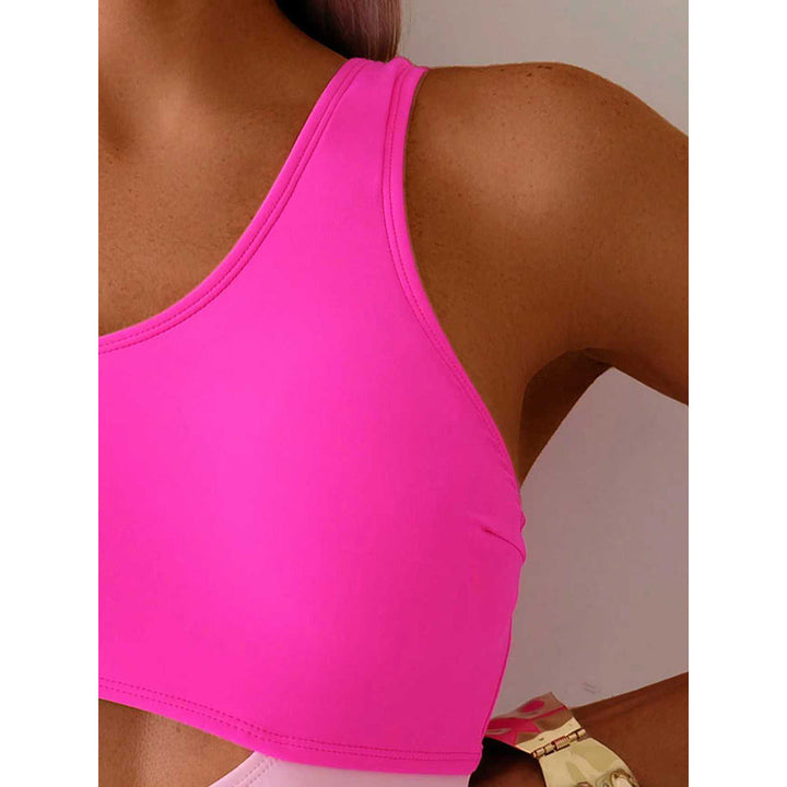 Damen asymmetrischer Badeanzug mit Cut-Outs Drune