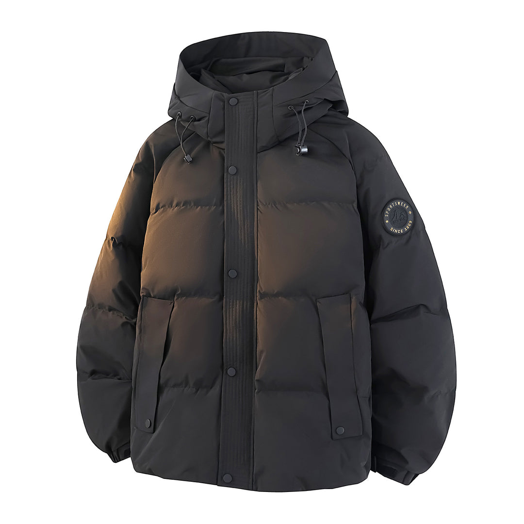 Damen Warm gefütterte Steppjacke mit hohem Kragen Drune