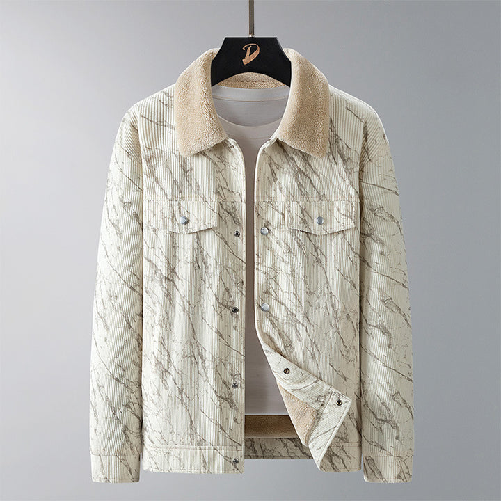 Herren Modische Cordjacke mit stylischem Design Drune