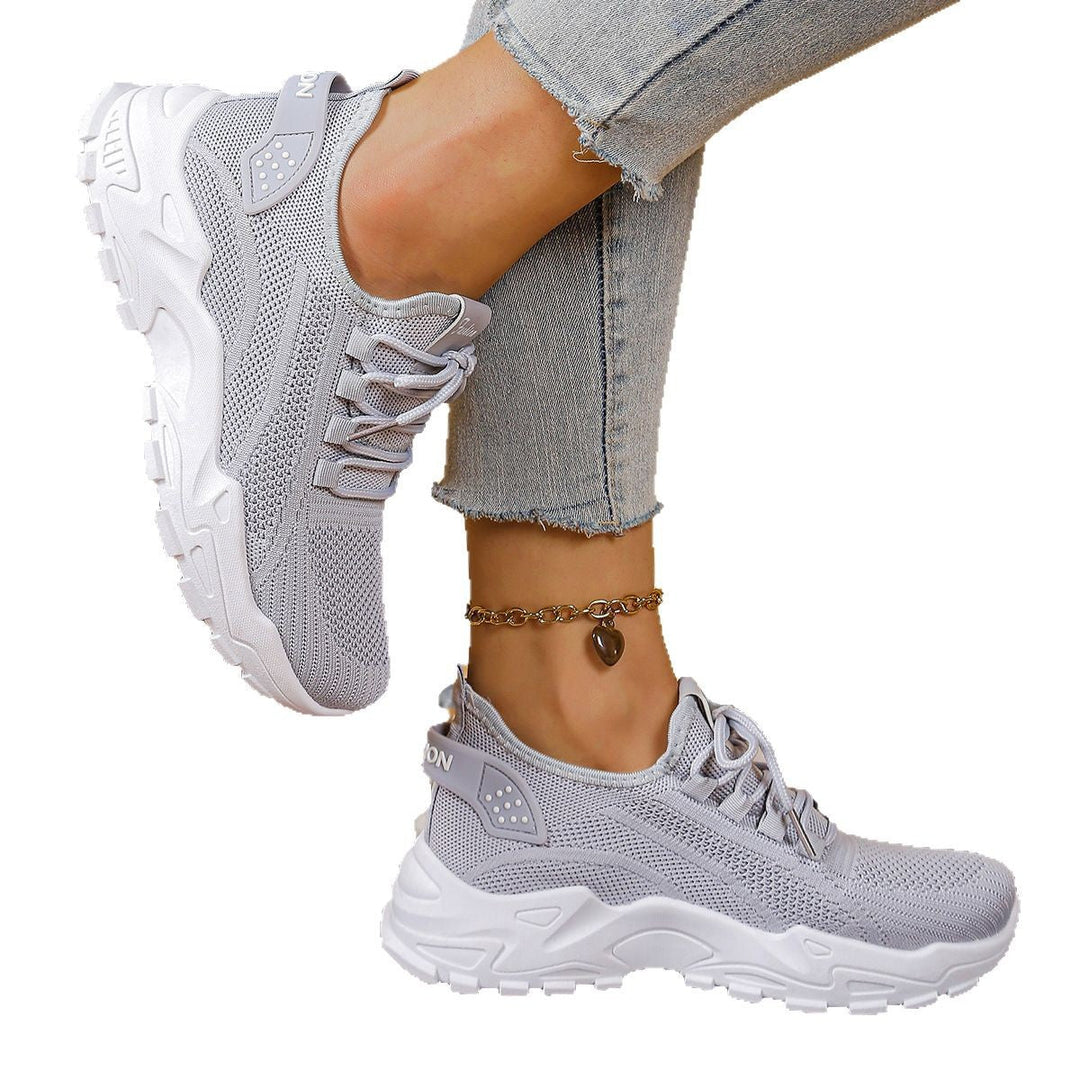 Damen Sportliche Mesh Sneakers mit dämpfender Sohle und atmungsaktiver Konstruktion Drune