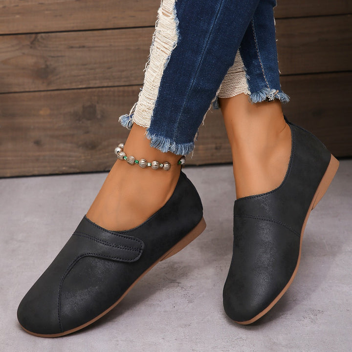 Damen nan casual Komfort-Slipper mit ergonomischer Polstersohle und weichem Microvelours-Obermaterial Drune
