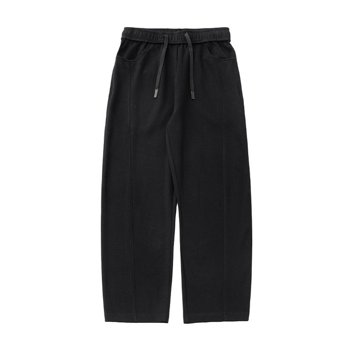 Damen Relaxed-Fit Sweatpants mit Ziernähten, hohem Elastikbund und Kordelzug Drune