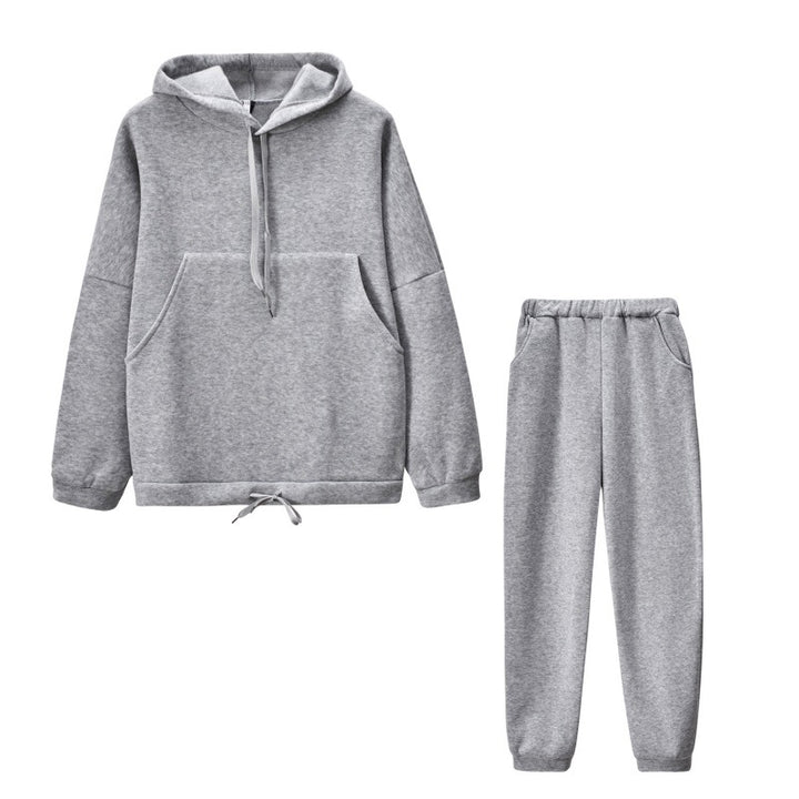Damen Bequemes Sweatshirt und lockere Jogginghose Set Drune