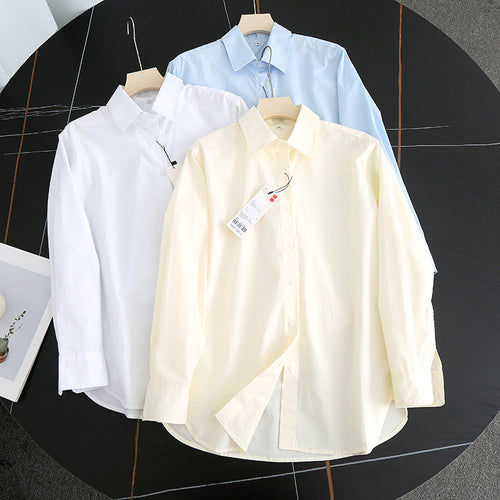 Damen Elegante und luftige Bluse mit modernem Kragen Drune