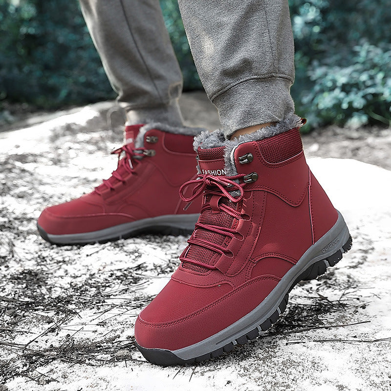 Herren isolierte wasserdichte Wanderschuhe mit verbesserter Traktion Drune