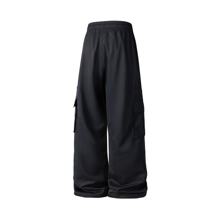 Herren Weite Cargo-Hose im Oversize-Schnitt mit elastischem Tunnelzugbund und Multifachtaschen Drune