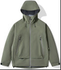 Herren technisch-isolierende Softshelljacke mit Kapuze und Fleece-Innenkragen Drune
