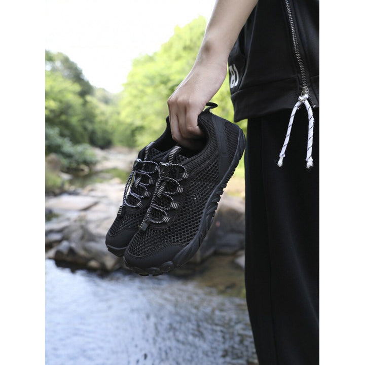 Herren Atmungsaktiver Trekking‑Wasserschuh mit Quick‑Lace und profilierter Gummisohle Drune