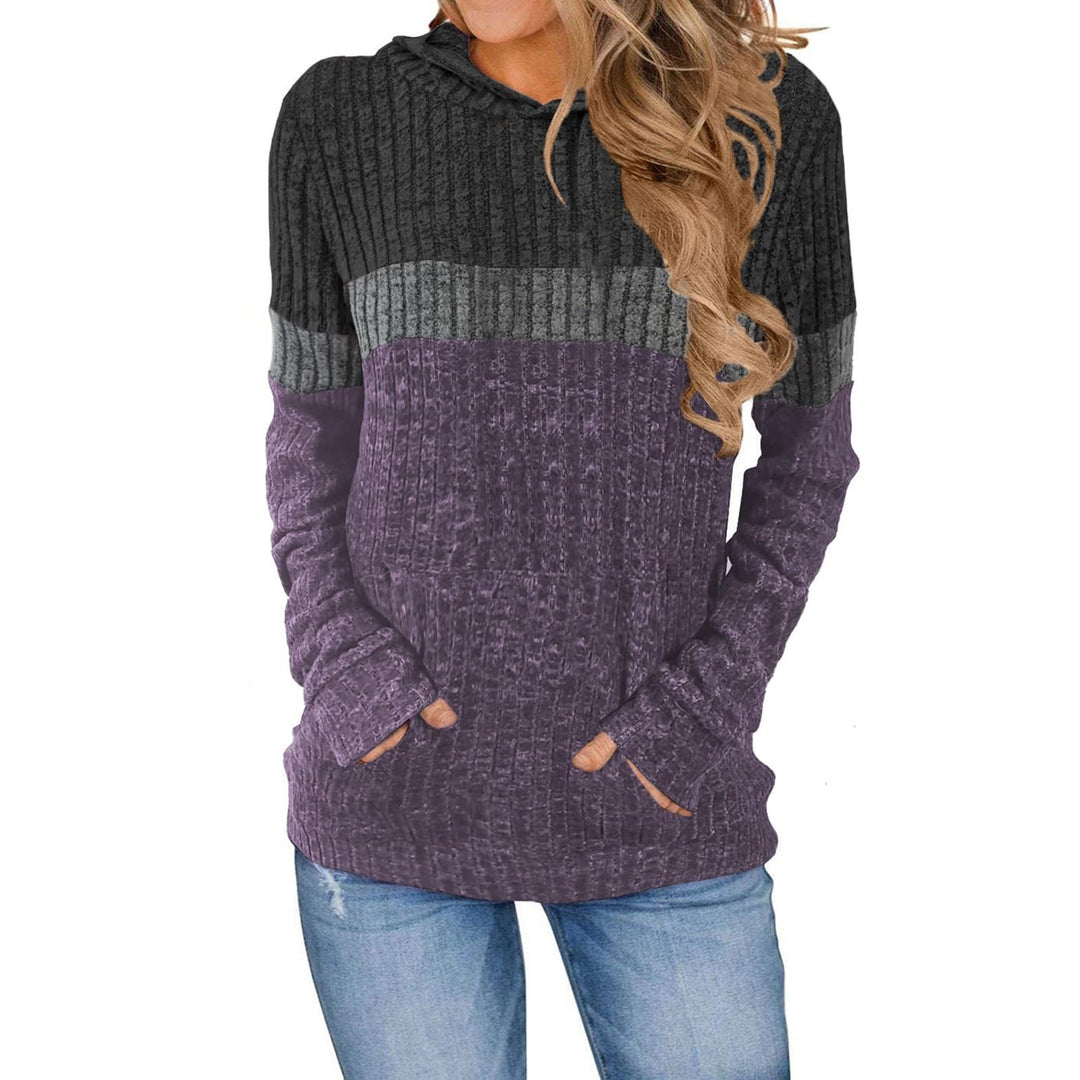 Damen Hoody mit strukturierter Oberfläche und praktischen Taschen Drune
