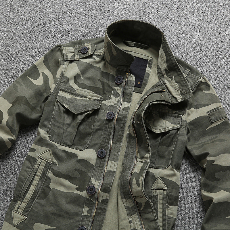 Herren Winter‑Bomberjacke im Field‑Stil mit Teddykragen, gesteppter Isolierung und Utility‑Taschen Drune
