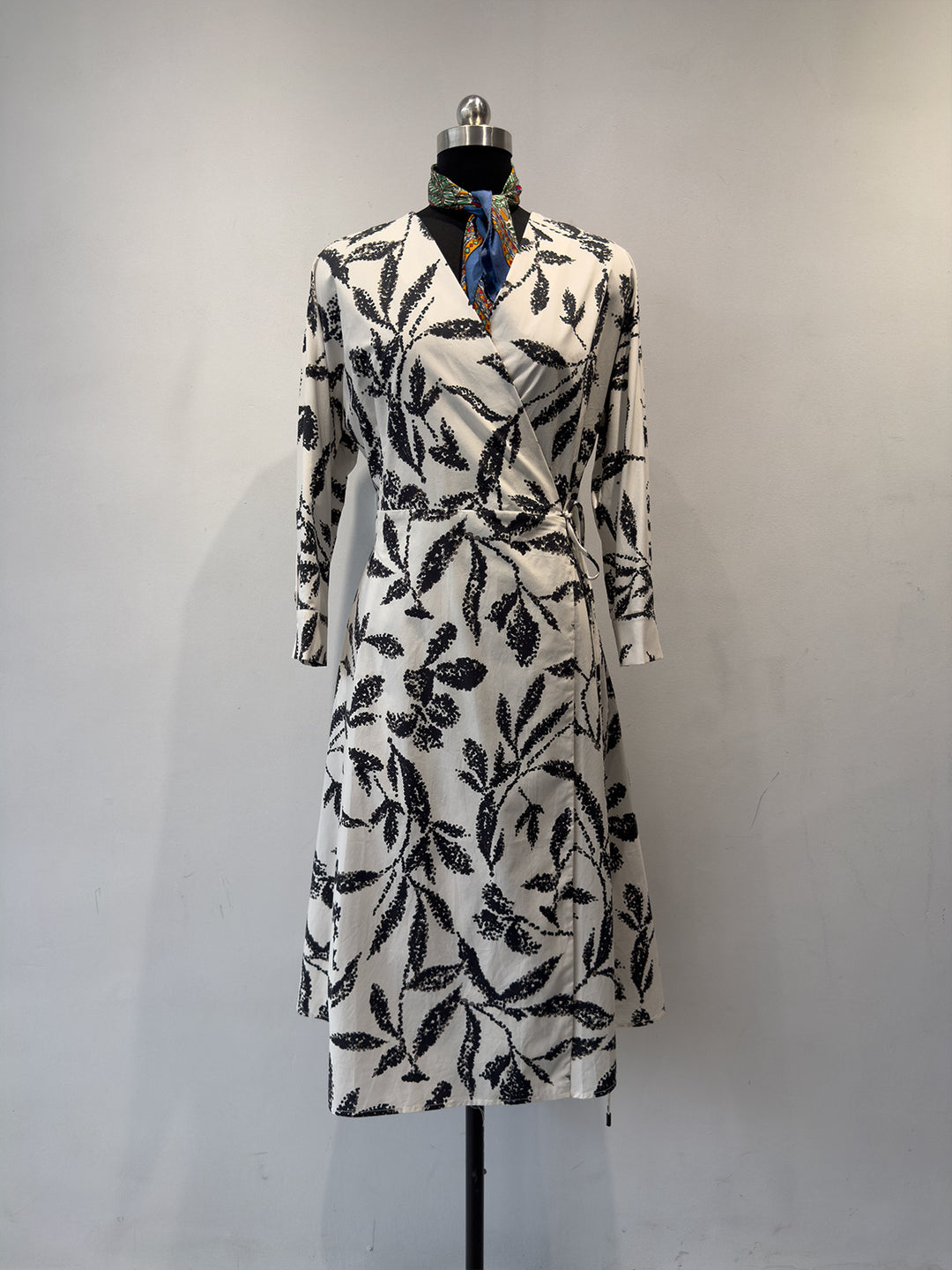Damen Floral Wickelkleid Drune