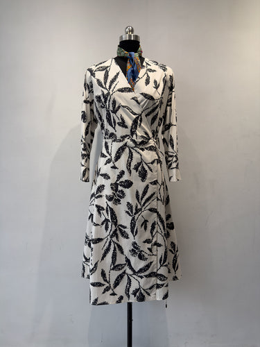 Damen Floral Wickelkleid Drune