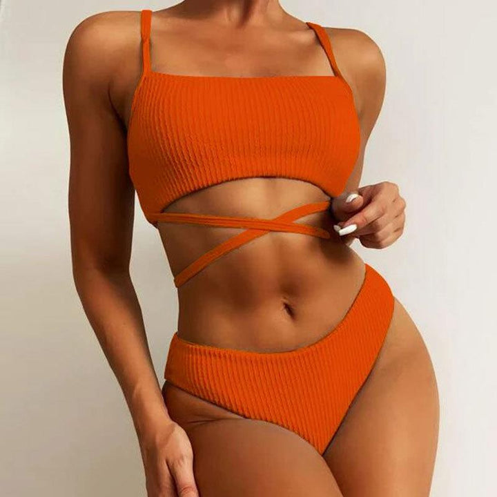 Damen Zweiteiliges Bikiniset mit raffiniertem Schnitt Drune