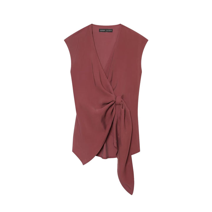 Damen Weite Leinenmisch-Hose mit hohem Elastikbund und Seitentaschen Drune