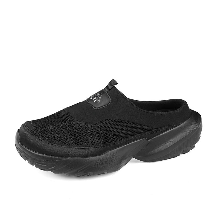 Unisex Slip-On Clog-Sneaker mit dicker Profilsohle und atmungsaktivem Mesh-Oberschuh Drune