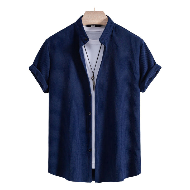 Herren Kurzarmhemd mit strukturiertem Stoff und modernem Komfort Drune