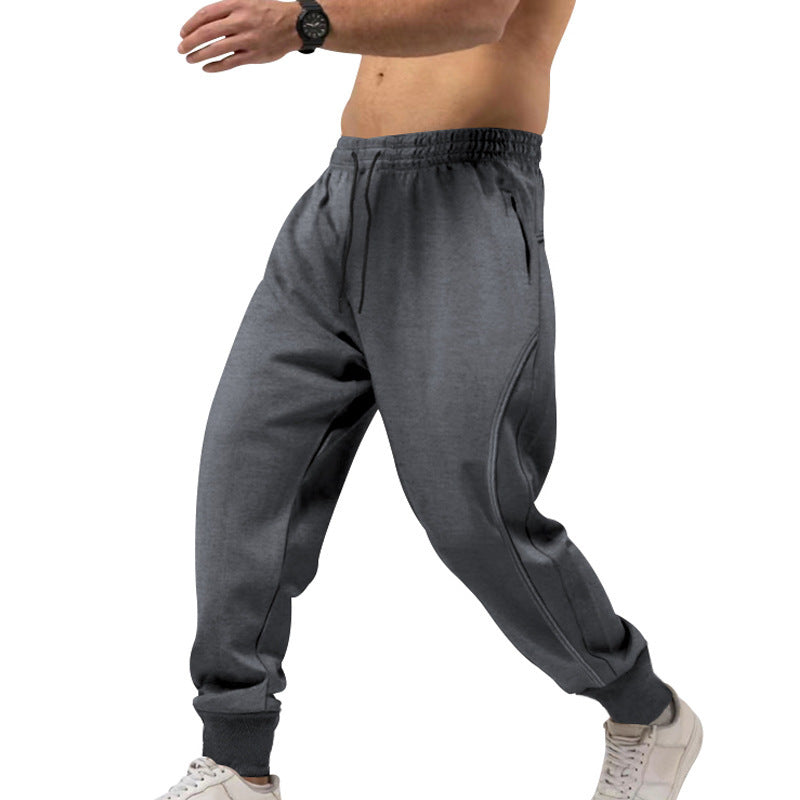 Herren sportliche Jogginghose mit elastischem Bund und Taschen Drune
